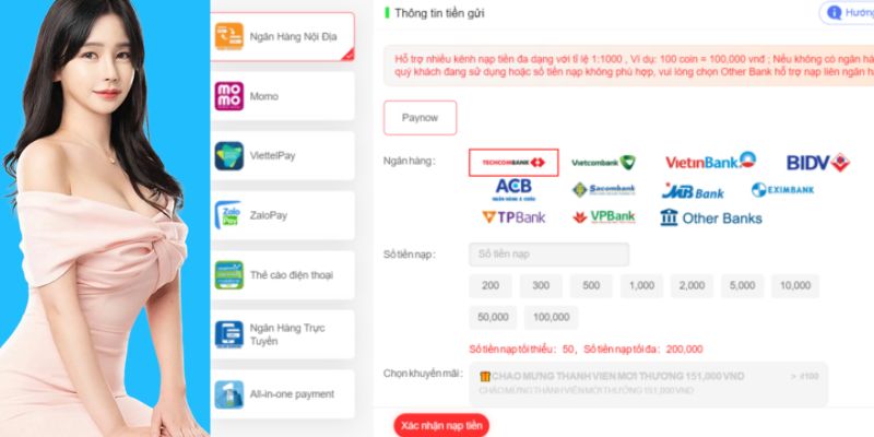 Cách nạp tiền Kubet bằng mã QR code ngân hàng